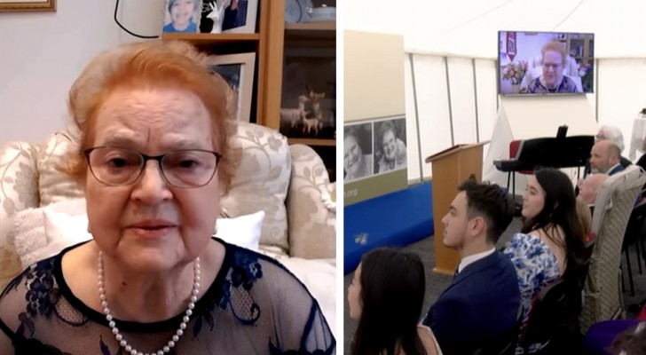 Donna prende parte al suo funerale e risponde alle domande dei presenti grazie alla tecnologia (+VIDEO)