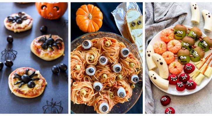 12 mooie, griezelige en grappige ideeën voor het serveren van eten tijdens Halloween