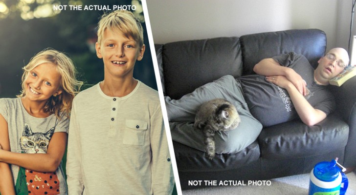 Zijn 9- en 13-jarige stiefkinderen slapen nog steeds bij hun moeder in bed, terwijl hij op de bank slaapt: 