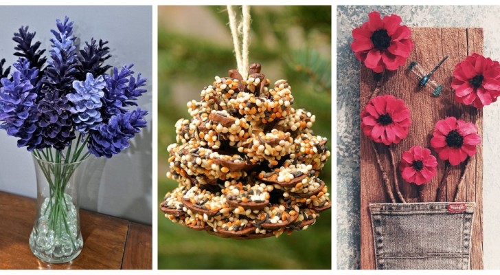 10 idées plus belles les unes que les autres pour transformer les pommes de pin en d'incroyables décorations