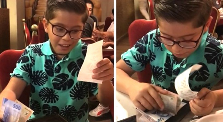 Son saves his money to invite his dad out for a meal on his birthday, but the bill is too high