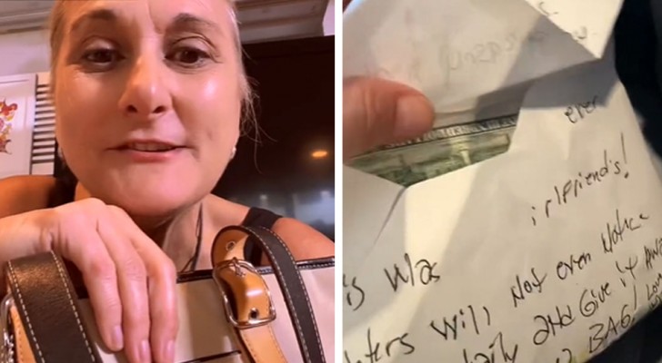 Hon köper en väska på loppis för bara 85 kronor och hittar mer än 3 500 gömda i ett kuvert inuti