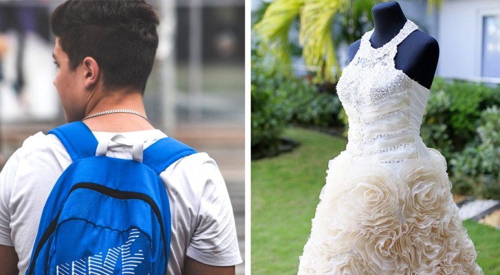 Escuela suspende a su mejor amigo por lo que lleva puesto: joven de 16 años protesta yendo a clases con vestido de novia