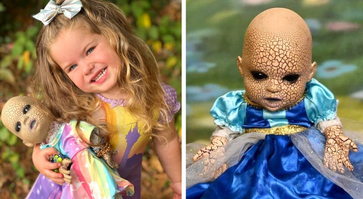 Bimba di 3 anni è ossessionata da una bambola dall'aspetto inquietante: gli altri bambini piangono, lei la adora