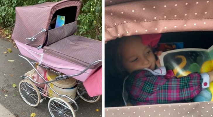 De 3-jarige dochter gebruikt de kinderwagen nog steeds en haar moeder verdedigt zich: 