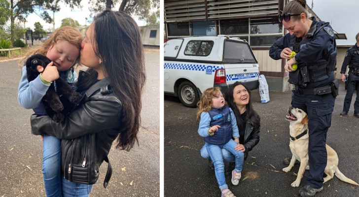 Bambina malata di 4 anni realizza un sogno nel giorno del compleanno: diventa un agente di polizia