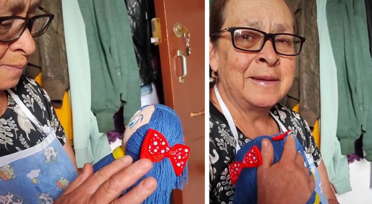 Woman was so impoverished that she had to play with paper dolls: years later,her son gives her her dream gift