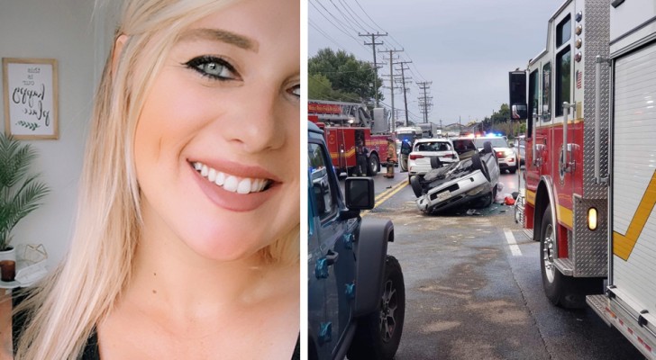 Pregnant firefighter rescues an accident victim: a few hours later, she gives birth