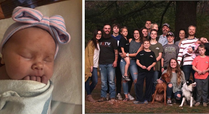 After having 14 sons, this couple welcomed their first daughter into their home