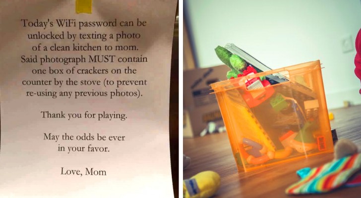 "Pulite la cucina o niente password del WiFi": l'idea di una mamma per far fare le faccende ai figli