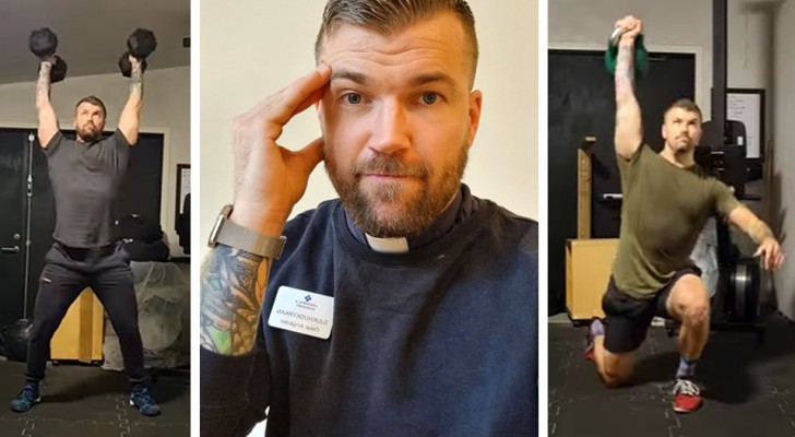 Blond, blue-eyed and muscular: the 35-year-old priest who practices crossfit and is admired by many women
