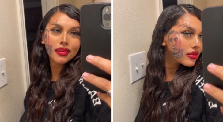 Elle se fait tatouer le visage de son ex sur une joue après avoir découvert l'infidélité : 