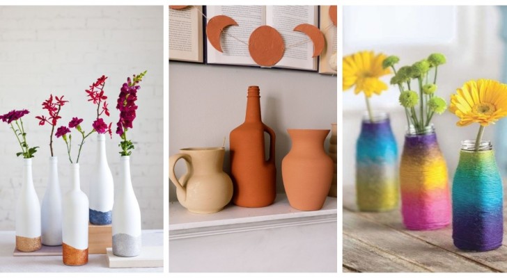 Dekorieren Sie Ihr Zuhause mit tollen DIY-Vasen: Es gibt viele Techniken, um sie individuell zu gestalten