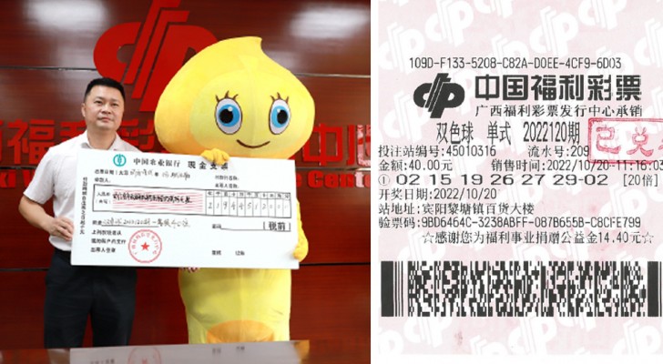 Man wins $ 30 million but does not tell his wife and son: he collects his prize wearing a yellow bird costume