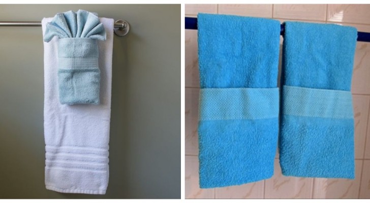 Handdukar som inredningstillbehör: vik dem noggrant för att pynta badrummet