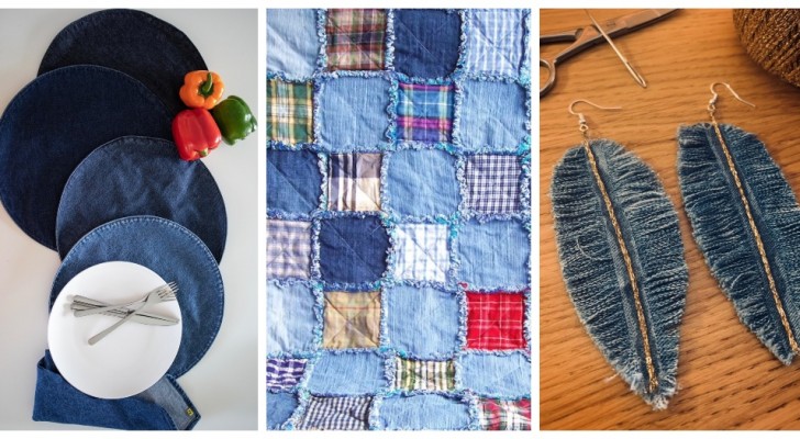 10 spunti fantasiosi per riciclare i capi in jeans con creatività