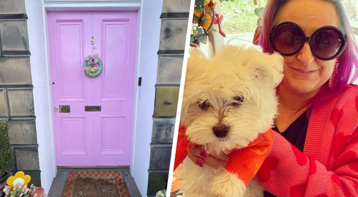 Woman paints her front door bright pink; the neighbors protest: We're not in Disneyland