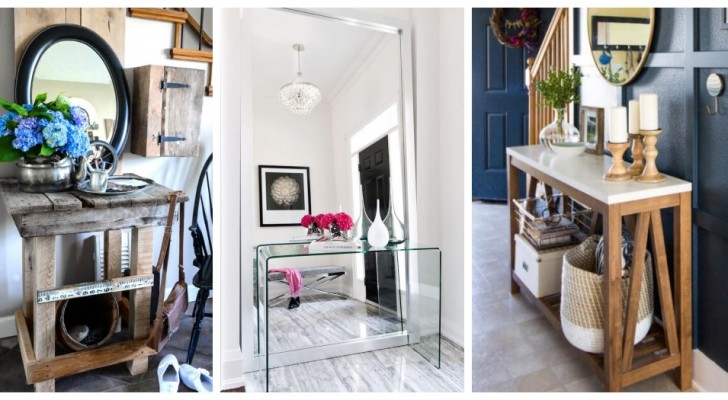 Une table à l'entrée de la maison : 15 inspirations pour meubler et décorer de façon élégante et fonctionnelle 