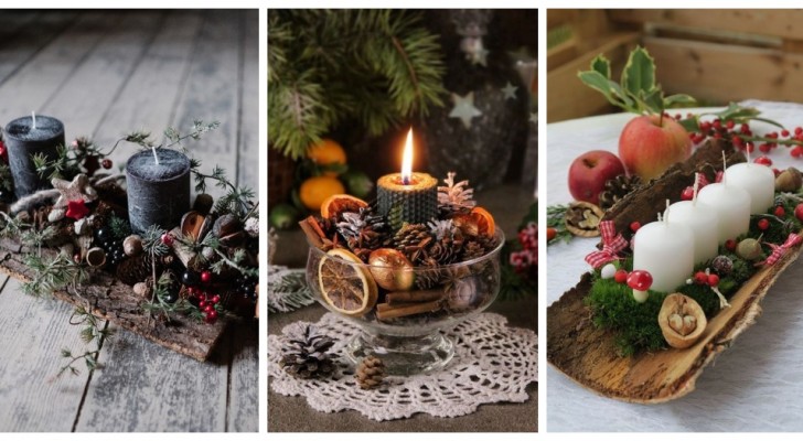 Composizioni di Natale con le candele: 12 spunti per illuminare le feste