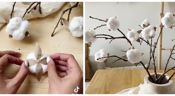 Vous voulez utiliser les branches de coton pour vos compositions ? Créez-les à moindres frais chez vous