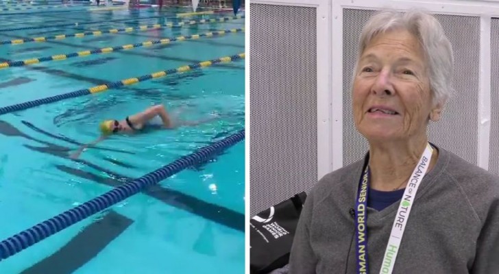 Vid 100-års ålder sätter hon nytt världsrekord i simning: "Alla borde prova på detta"