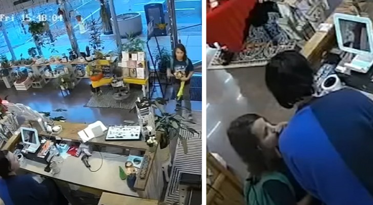 Pretend you're my mother: young boy asks a saleswoman for help to escape a woman who was tailing him (+video)