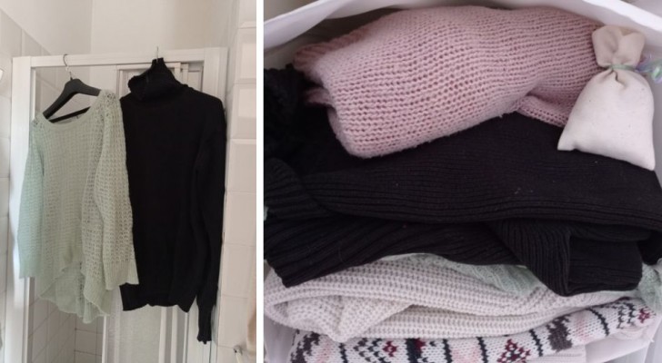 Saisonwechsel im Kleiderschrank: Wie man den unangenehmen Geruch von muffigen Pullovern beseitigt