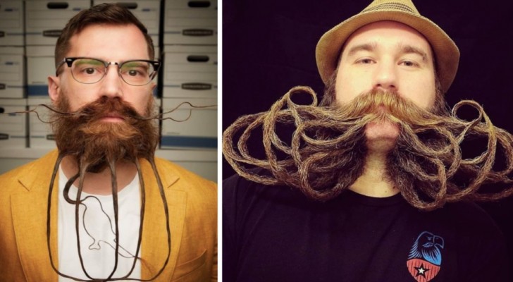 16 incredibili composizioni che sono state realizzate con la barba e i baffi