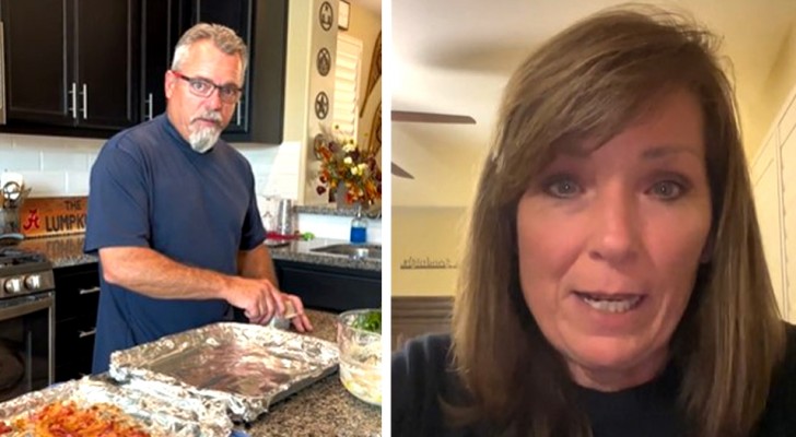 Esposa cansada por causa da terapia do câncer não prepara o almoço: marido reclama porque tem que cozinhar