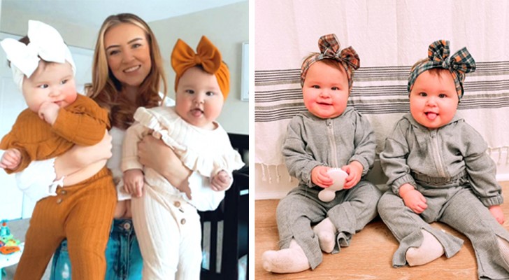 Esta madre dio a luz a dos "enormes" gemelas: "a veces no creo que sean mías porque soy demasiado pequeña"