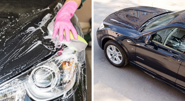 Fai splendere la tua auto nera con i trucchi per lavarla senza lasciare traccia