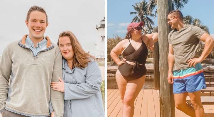 Followers criticise them because she is overweight, while her husband is attractive and fit: 