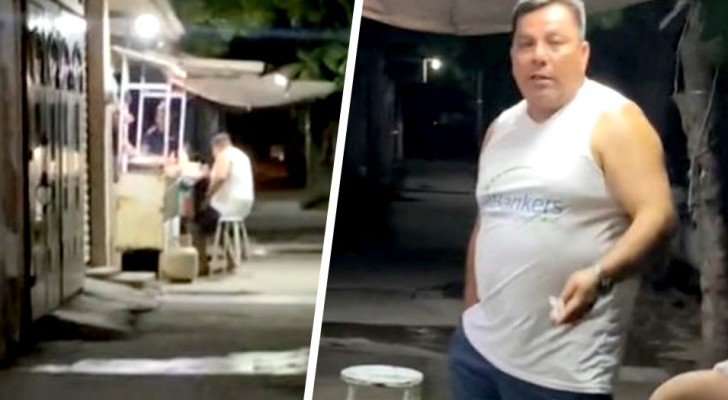 En man smiter ut från sitt hus mitt i natten för att äta tacos trots att han bantade