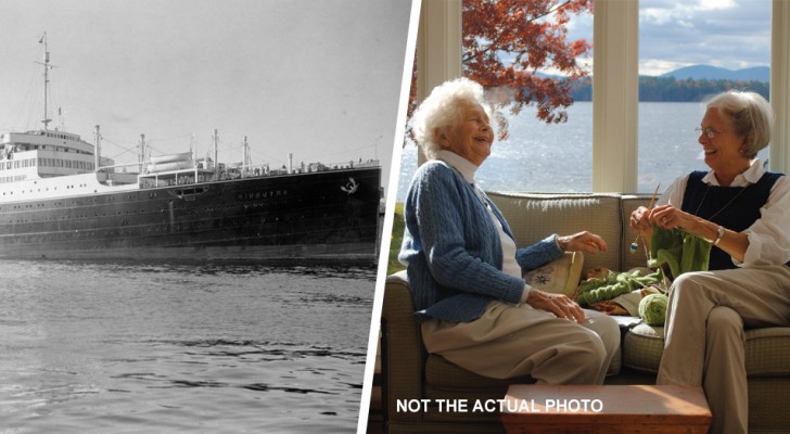 De träffades för 75 år sedan på ett fartyg på väg mot Usa och blev vänner, nu har de funnit varandra igen
