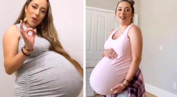 Pregnant woman is teased about her 
