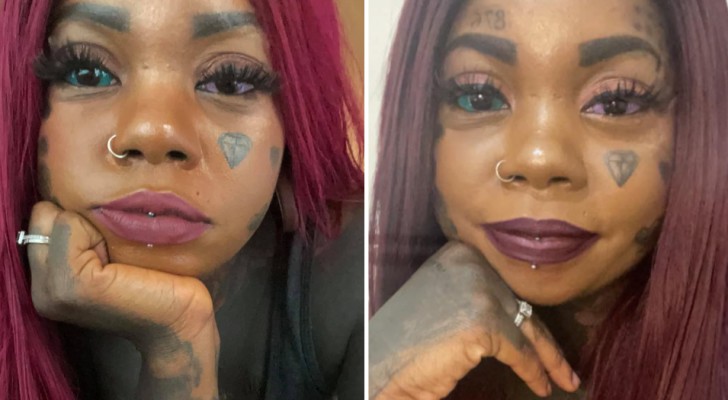 Hon får sina ögonglober färgade med en permanent tatuering: "Jag håller på att bli blind"