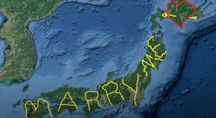 En kille reser över 7.000 km för att skriva "marry me" på Google Earth