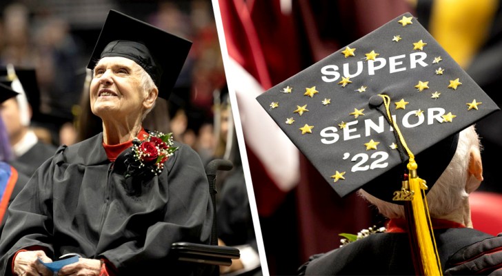 Sie macht mit 90 Jahren ihren Abschluss: Sie hatte ihr Studium vor über 60 Jahren abgebrochen, um zu heiraten