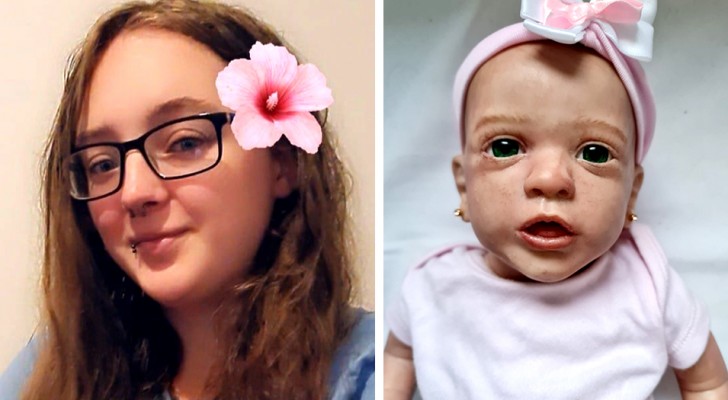 Hon förlorar sitt barn i 3:e månaden och för att komma över sorgen "adopterar" hon 5 dockor