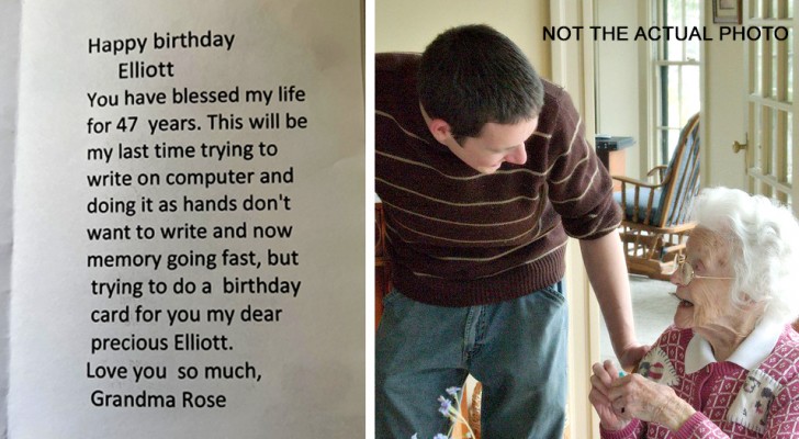 98enne scrive un biglietto d'auguri per il nipote: un ultimo gesto d'amore prima di perdere la memoria