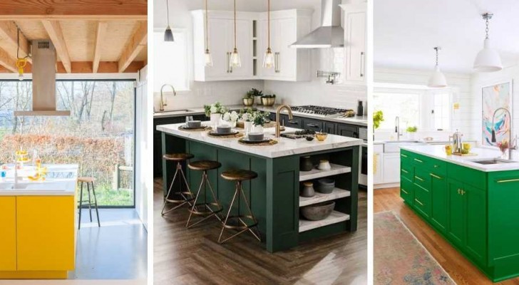 Sterke contrasten: laat het keukeneiland opvallen met opvallende kleurencombinaties