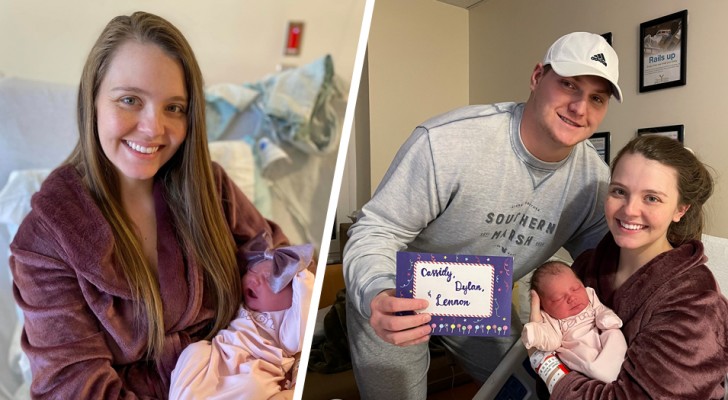 Baby girl is born on the same day as her mom and dad were: 