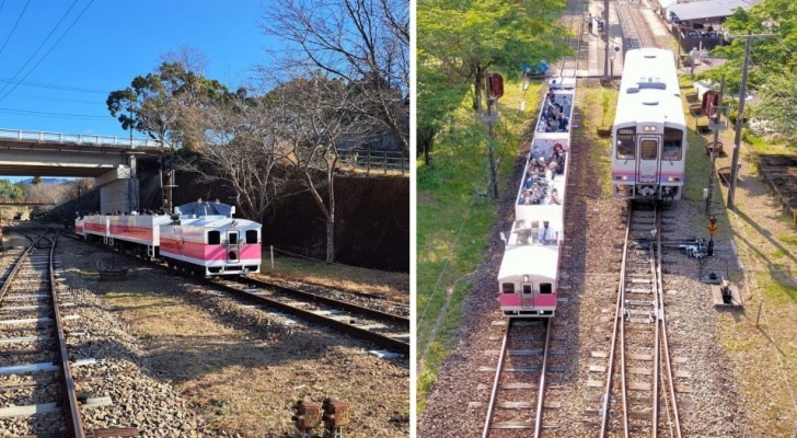 På detta japanska tåg använder de överbliven ramen-buljong och tempuraolja som bränsle