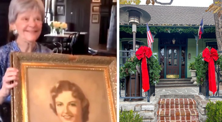 Va a cena fuori e scopre un dipinto di sua madre nel ristorante: era stato rubato anni prima (+VIDEO)