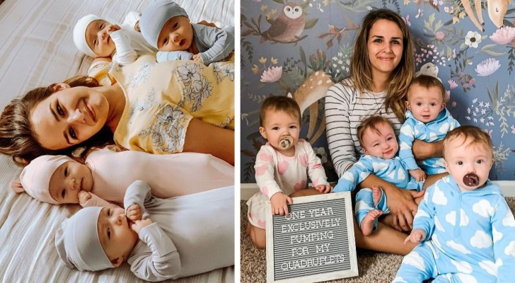 Dopo tre aborti le sembrava impossibile riuscire ad avere un altro figlio: alla fine dà alla luce 4 gemelli