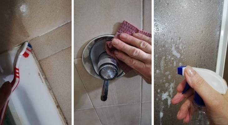 Nettoyer complètement la douche avec des remèdes DIY