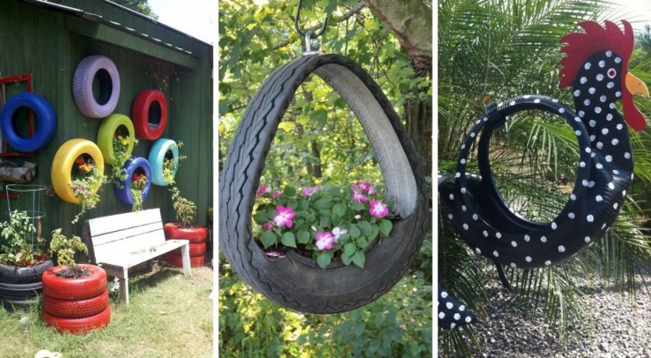 Vecchi pneumatici: 11 trovate creative per riciclarli con fantasia