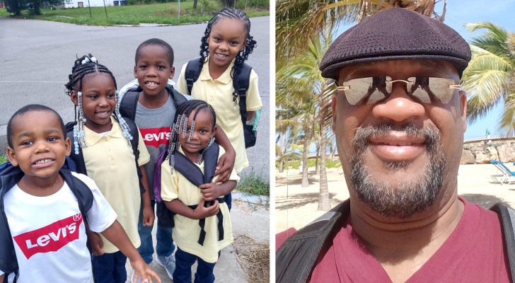 Single father adopts 5 siblings in order not to divide them up: 