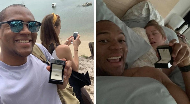 Man proposes to his girlfriend for 30 days without her noticing: the ending is hilarious