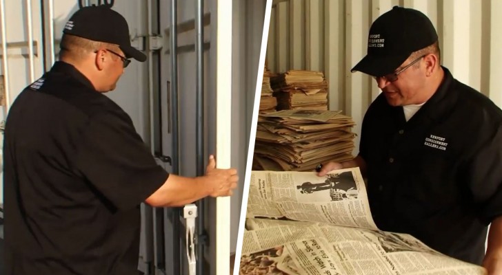 Il achète un entrepôt pour 680€ et trouve de vieux journaux à l'intérieur : leur valeur est d'environ 85 000€